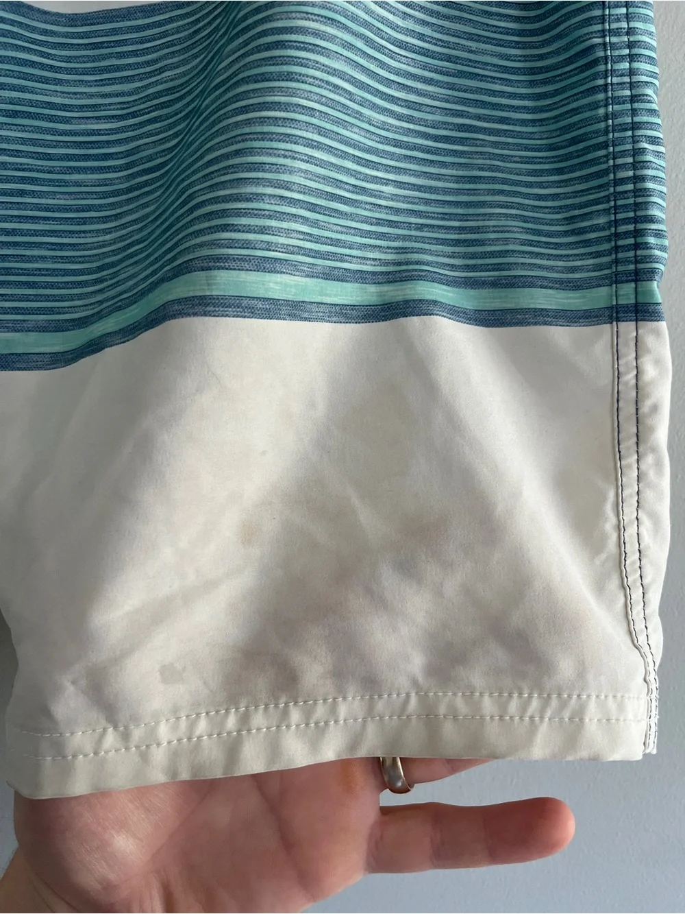Sonoma Men's Navy, Teal & Cream Board Shorts